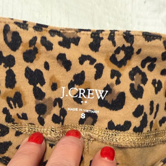 J. Crew Tan and Black Leopard Print Shorts - Picture 2 of 3